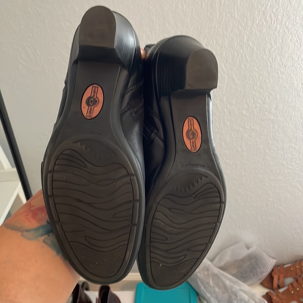 Earth Spirit Leather Heeled Boots Brown Only 11 - Picture 16 of 16